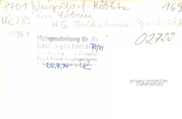 Weigsdorf Cunewalde Volkshaus Gaststaette – Bild 2