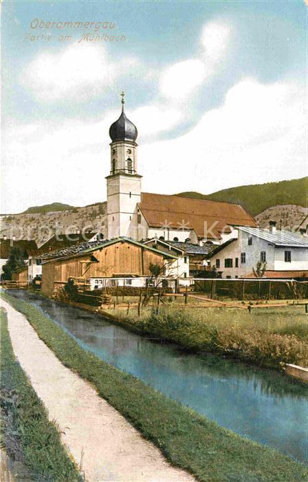 Oberammergau Partie am Muehlbach