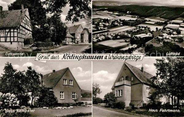 Roedinghausen Fliegeraufnahme Luftbild Haus Kemper und Fahrtmann