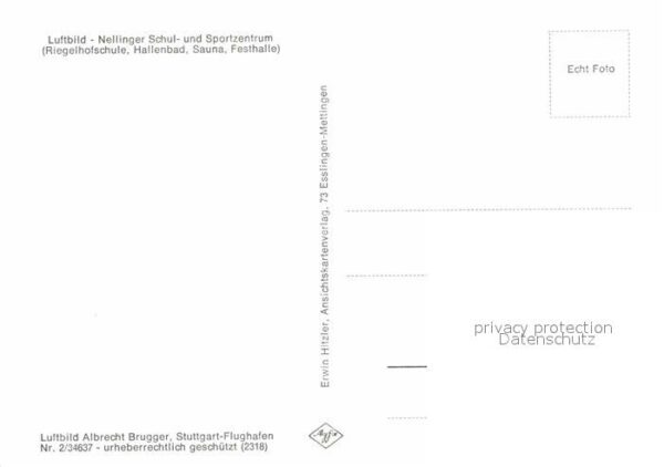 Nellingen Alb Fliegeraufnahme Schul- und Sportzentrum – Bild 2