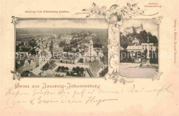 Jauernig Javornik Blick vom Schlossberg Schloss Johannesberg