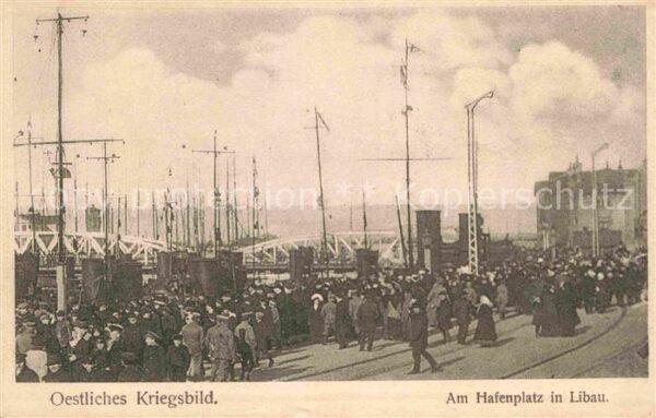 Libau Liepaja Hafen Kriegsbild