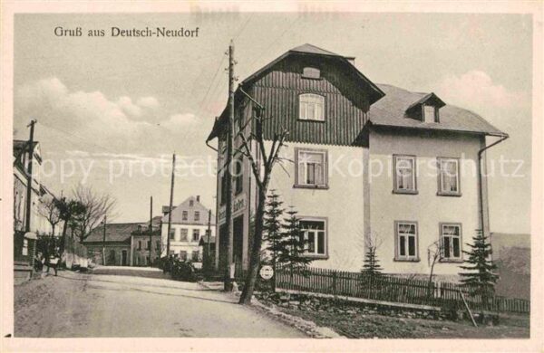 Neudorf Erzgebirge Strassenpartie