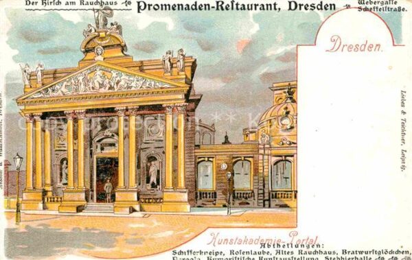 Dresden Webergasse Scheffelstrasse Kunstakademie Portal