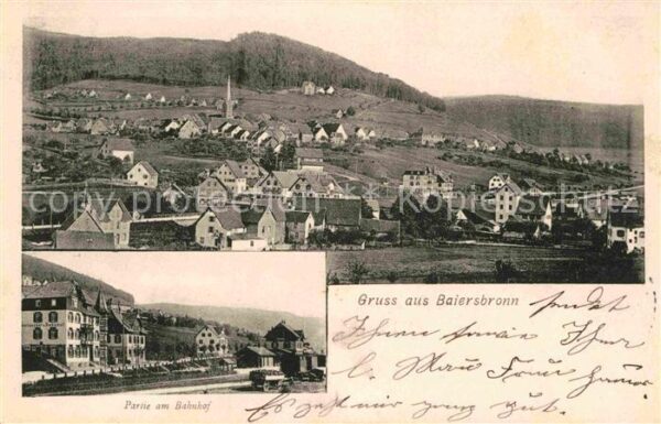 Baiersbronn Schwarzwald Bahnhofspartie
