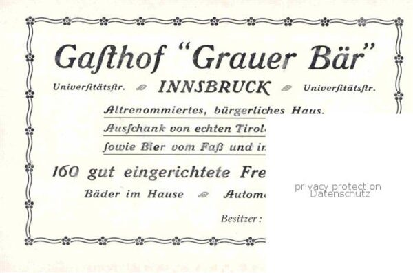 Innsbruck Gasthof Grauer Baer Universitaetsstrasse – Bild 2