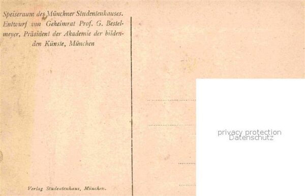 Muenchen Speiseraum Muenchner Studentenhaus – Bild 2