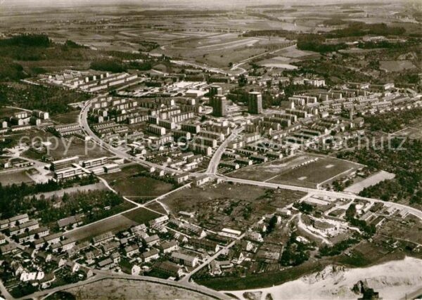 Ulm Donau Fliegeraufnahme vom Eselsberg