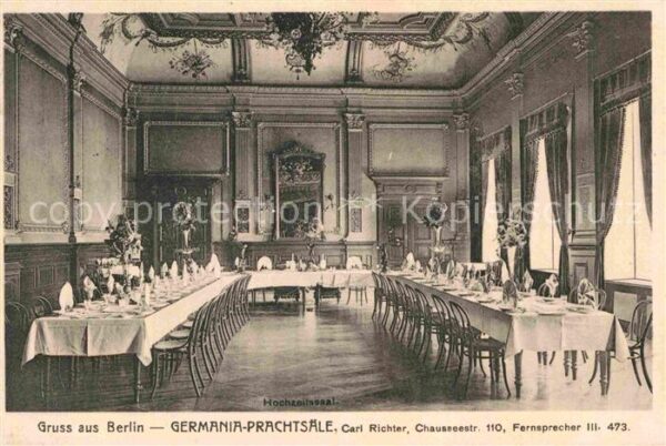 Berlin Germania Prachtsaele Hochzeitssaal