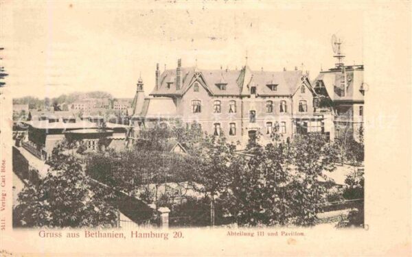 Hamburg Bethanien Abteilung III mit Pavillon