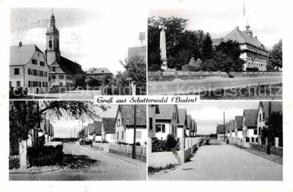 Schutterwald Kirche Ortsansichten