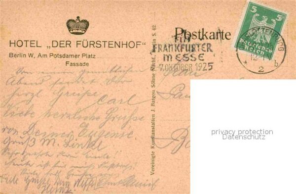 Berlin Hotel Der Fuerstenhof am Potsdamer Platz – Bild 2