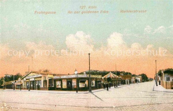 Koeln Rhein Frohngasse An der goldenen Ecke Riehlerstrasse