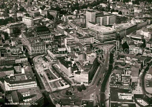 Frankfurt Main City Fliegeraufnahme