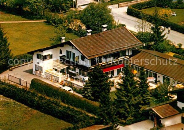 Rottach-Egern Gaestehaus Schrodt Fliegeraufnahme