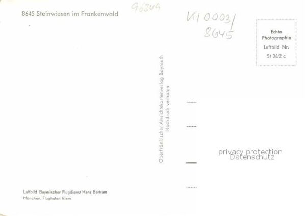Steinwiesen Fliegeraufnahme – Bild 2