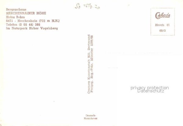 Herchenhain Fliegeraufnahme Bergrasthaus Herchenhainer Hoehe – Bild 2