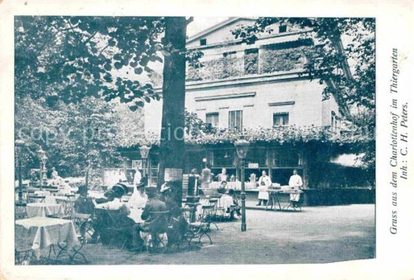 Thiergarten Berlin Charlottenhof Gartenwirtschaft