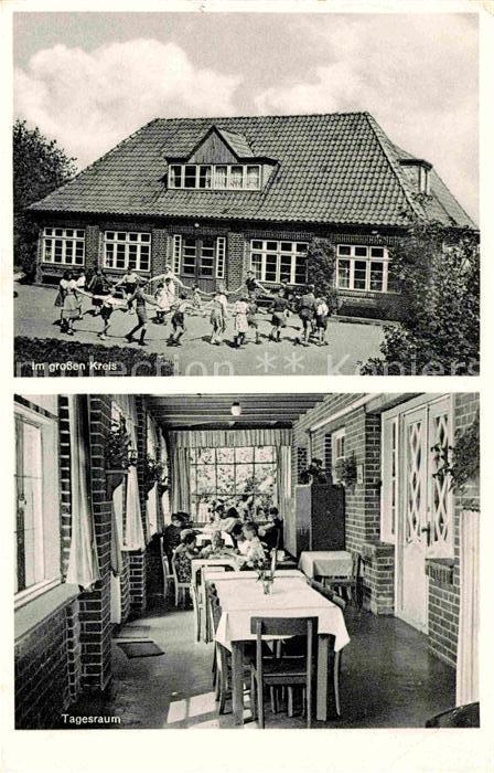 Burg Fehmarn DRK Kindererholungsheim Haus Ferdinand Lafrentz Spielende Kinder Ta