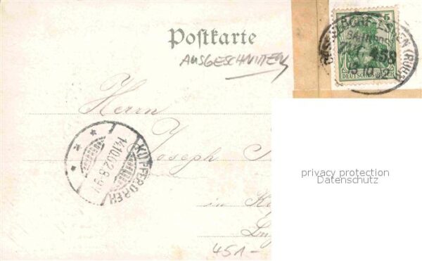 Werden Ruhr Kath Kirche Kruppsches Schloss Kgl Strafanstalt Koenigsbruecke – Bild 2