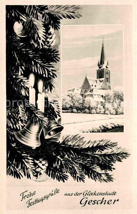 Gescher Kirche Weihnachtskarte