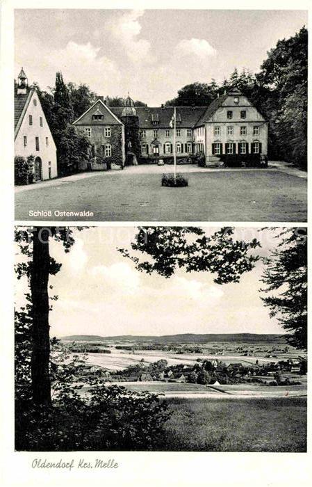 Oldendorf Wiehengebirge Schloss Ostenwalde Panorama