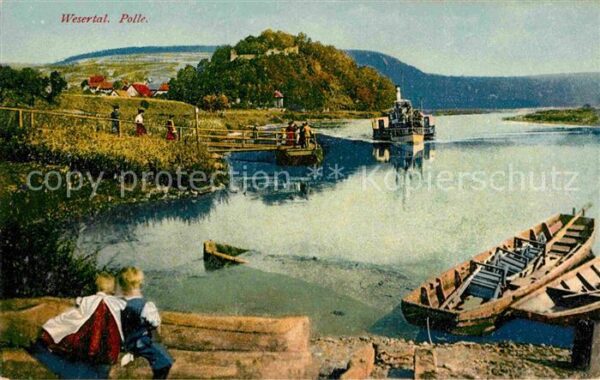 Polle Weser Dampfschiff