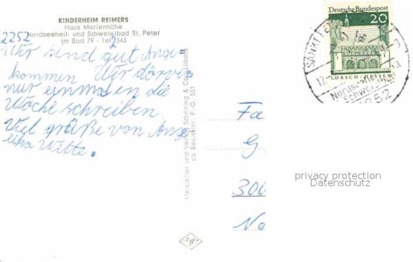 St Peter-Ording Haus Marienhoehe Kinderheim Reimers – Bild 2