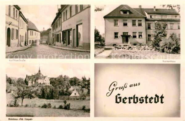 Gerbstedt Krankenhaus Karl Marx Strasse Klubhaus
