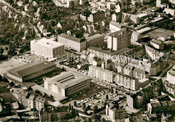 Nuernberg Fliegeraufnahme Messehallen