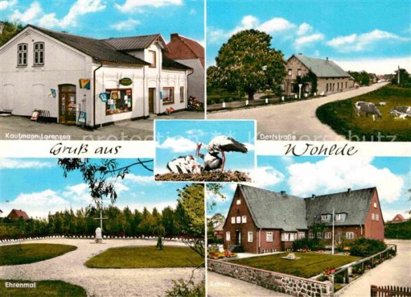 Wohlde Kaufmann Lorenzen Dorfstrasse Ehrenmal Schule