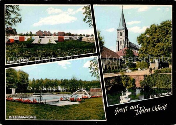 Velen Campingplatz Badeanstalt Kirche