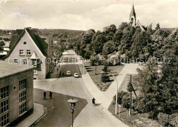 Schmoelln Thueringen Fliegeraufnahme Ernst Thaelmann Platz