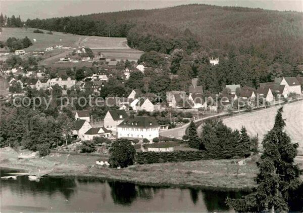 Saaldorf Bad Lobenstein Fliegeraufnahme Stausee Bleiloch Saaletalsperre