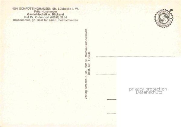 Schroettinghausen Halle Westfalen Gastwirtschaft Baeckerei Ehrenmal – Bild 2