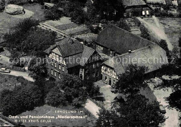 Wietze Celle Fliegeraufnahme Gasthaus Pension Niedersachsen