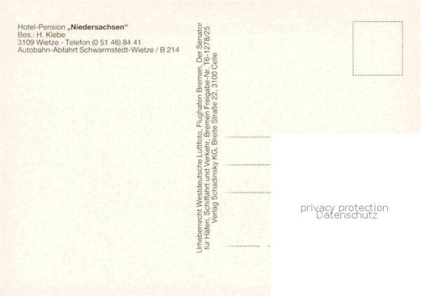 Wietze Celle Fliegeraufnahme Gasthaus Pension Niedersachsen – Bild 2