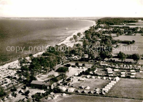 Scharbeutz Ostseebad Fliegeraufnahme Campingplatz