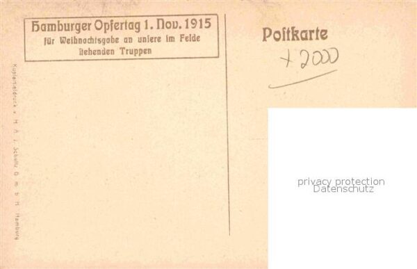 Regiment IR 076 Infanterie Hamburger Opfertag 1 November 1915 WK1 – Bild 2