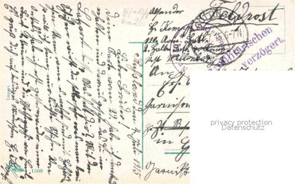 Militaria Sch?tzengraben WK1 K?nstlerkarte – Bild 2