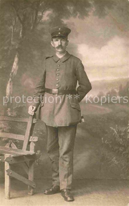 Militaria WK1 Soldat  Hofphotograph Rob Trefzger Loerrach