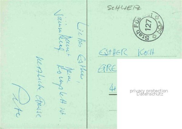 Militaria Schweiz WK1 Regimentskarte EK 85 FuesBat 127 Muenchenstein – Bild 2