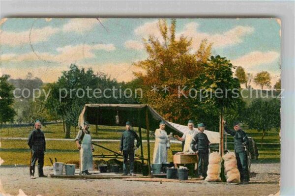 Militaria Feldkueche Field Kitchen Cuisne Mobile Cucina da Campo WK1  Knicke Ein
