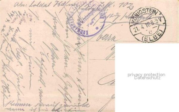 Militaria Deutschland  WK1 Zur Erinnerung an den WK + Festung Koenigstein Regime – Bild 2