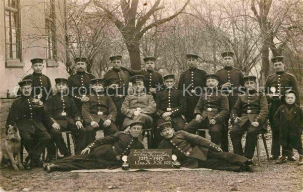 Militaria Deutschland  WK1 Loch auf dem Bild   Zur Erinnerung 1914-1915 Regiment
