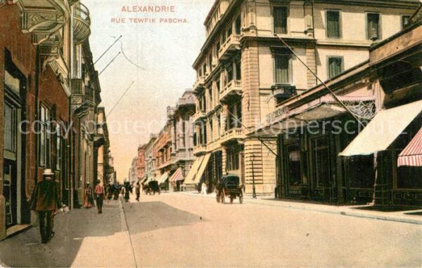 Alexandrie Alexandria Rue Tewfik Pascha