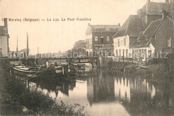 Wervicq West-Vlaanderen La Lys Pont Frontiere