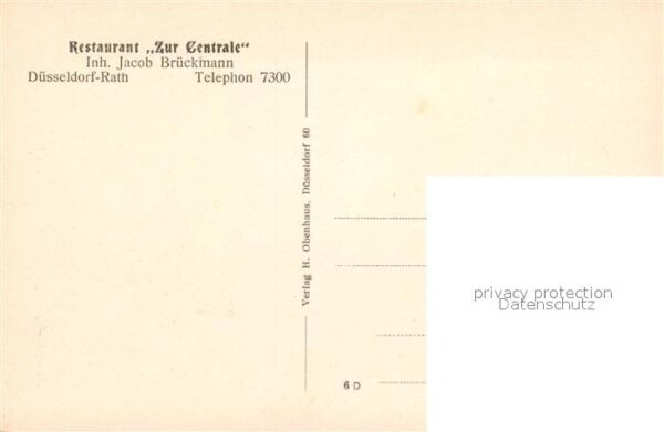 Rath Duesseldorf Restaurant Zur Centrale – Bild 2