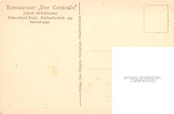 Rath Duesseldorf Restaurant Zur Centrale – Bild 2