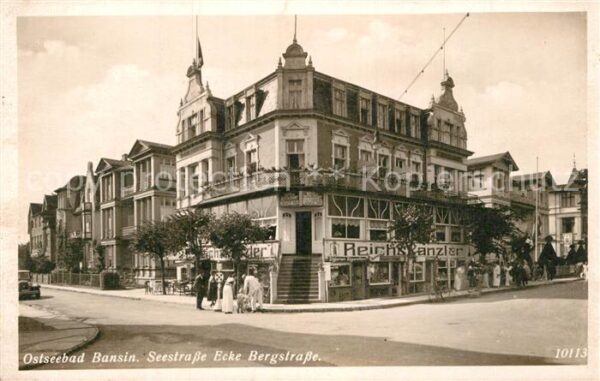 Bansin Ostseebad Seestrasse Ecke Bergstrase Reichskanzler